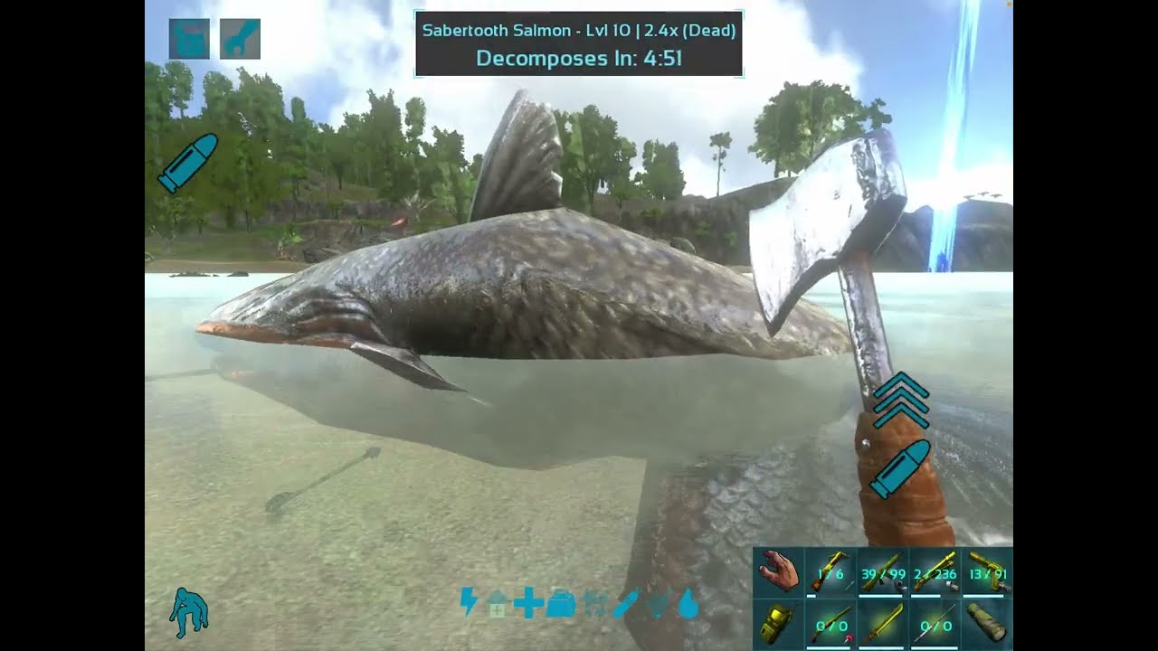 How to get raw prime fish meat in Game ARK🐟