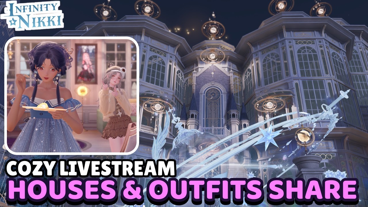 [DROPS] 2.3 SHARE Your Lookbook & House/Islands 💗 cozy sesh  💜🔮 #infinitynikki