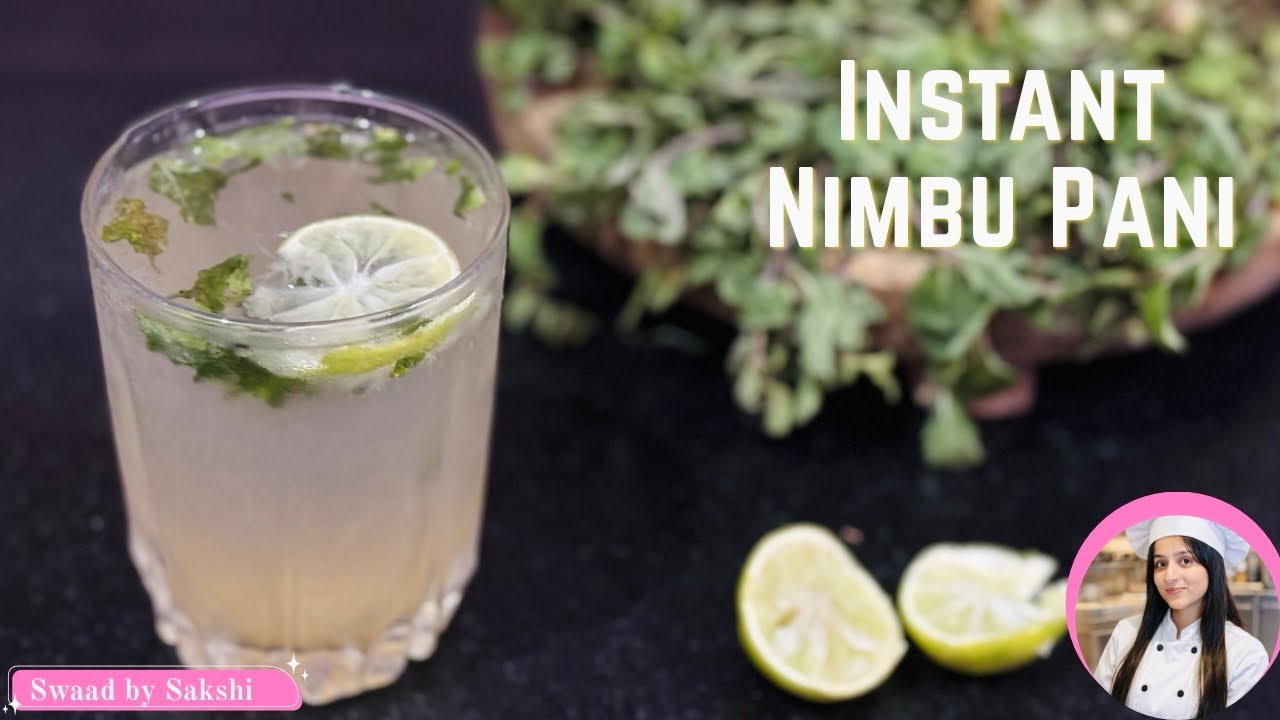 Instant Nimbu Pani Recipe | Refreshing Lemon Sharbat in 2 Minutes 🍋