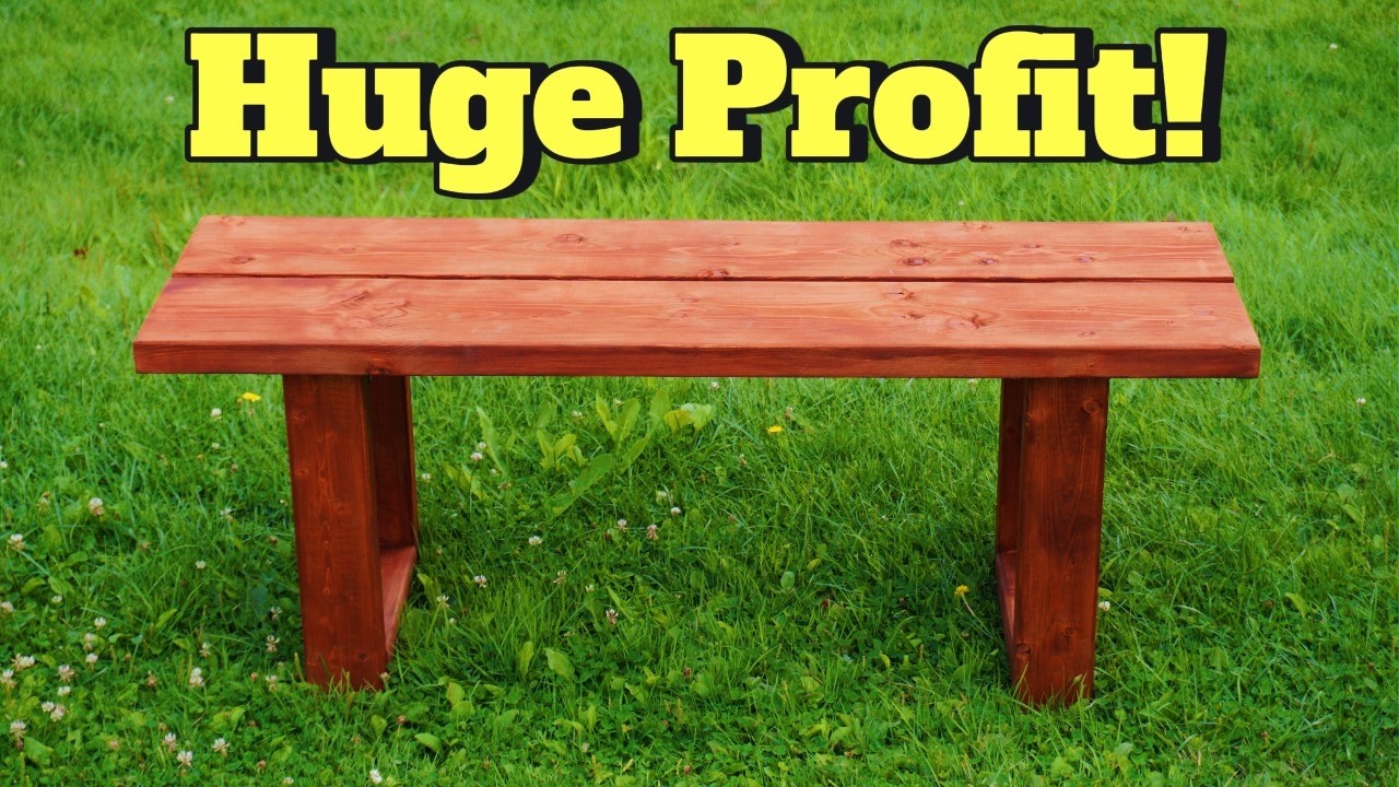 This $15 Bench takes just 2 Boards to Build!