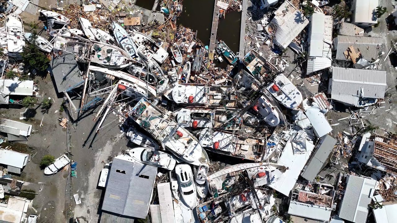 Hurricane Ian, Fort Myers Beach Raw Drone Extensive Damage Survey - 10/1/2022