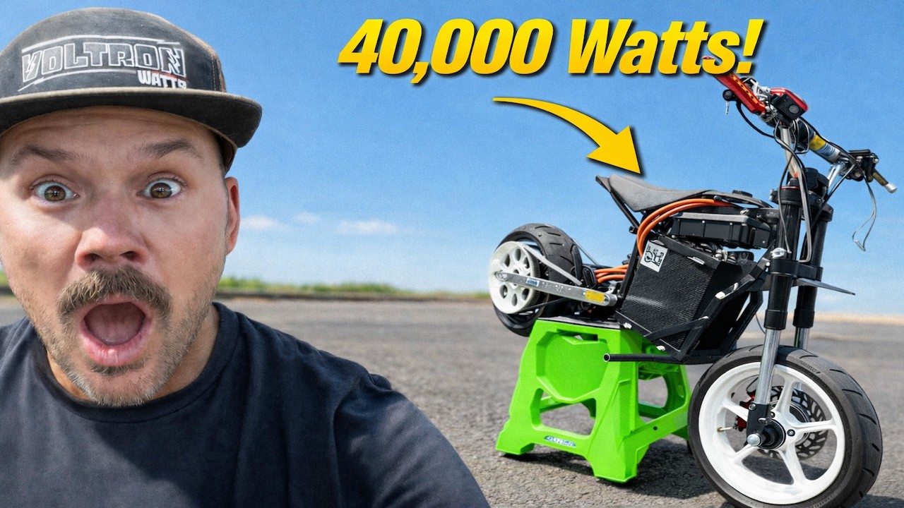 Я собрал модифицированный Razor на 96 В, который развивает невероятную скорость! ⚡ (Полная сборка...