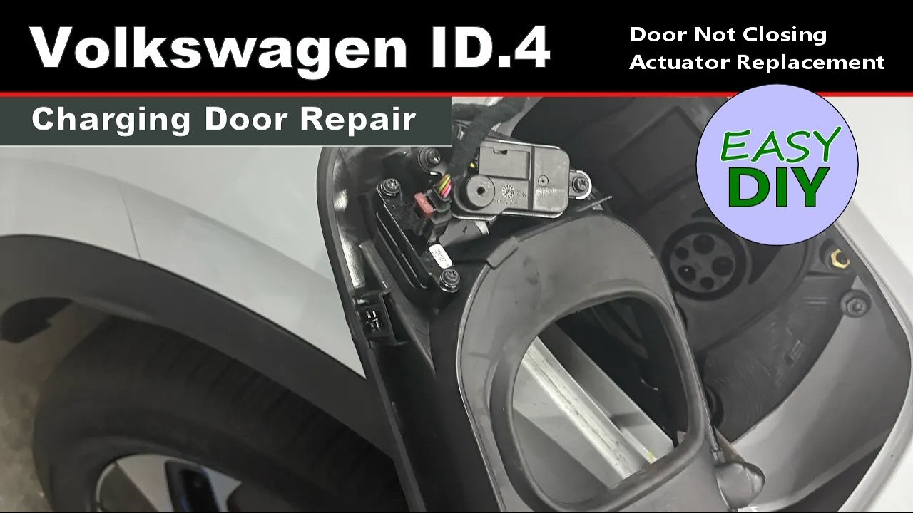 VW ID.4 charging door will not close /  Actuator Replacement
