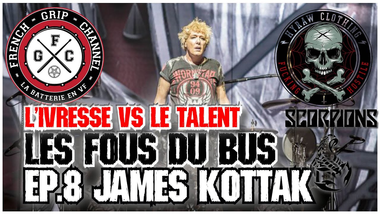 JAMES KOTTAK (Scorpions) - LES FOUS DU BUS ep 8 - Douze batteurs au destin bizarre - #noël2025
