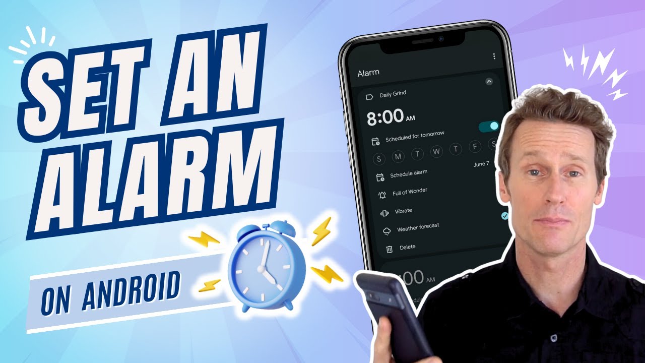How to set an alarm on an Android phone