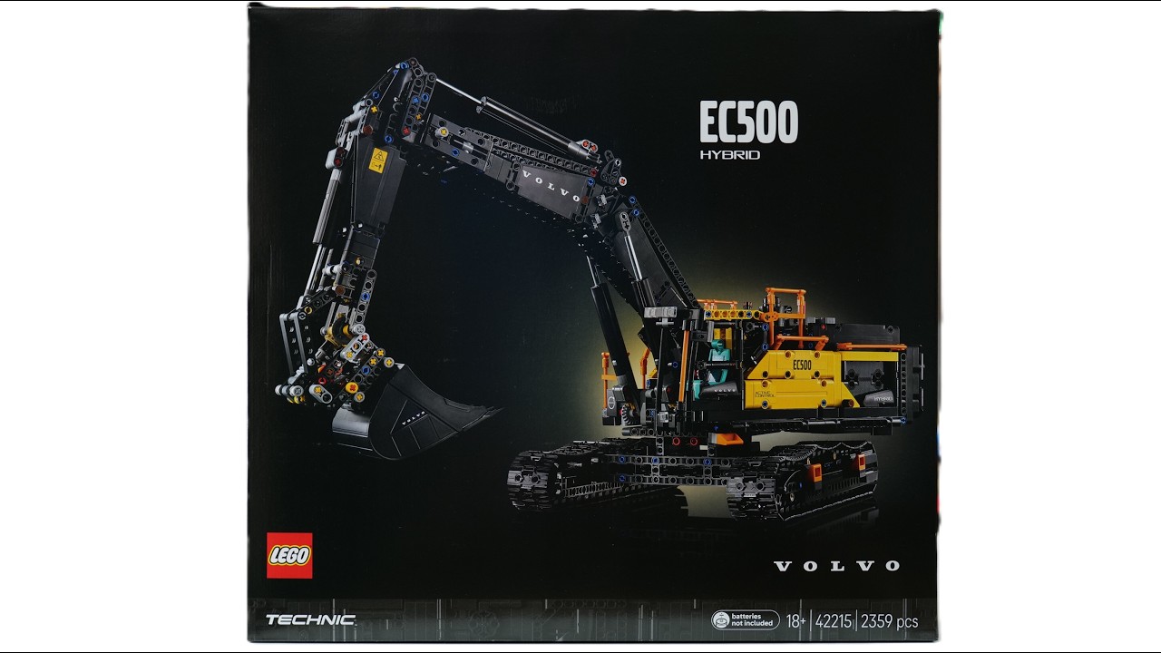 LEGO Technic 42215 Volvo EC500 Hybrid Excavator Speed Build