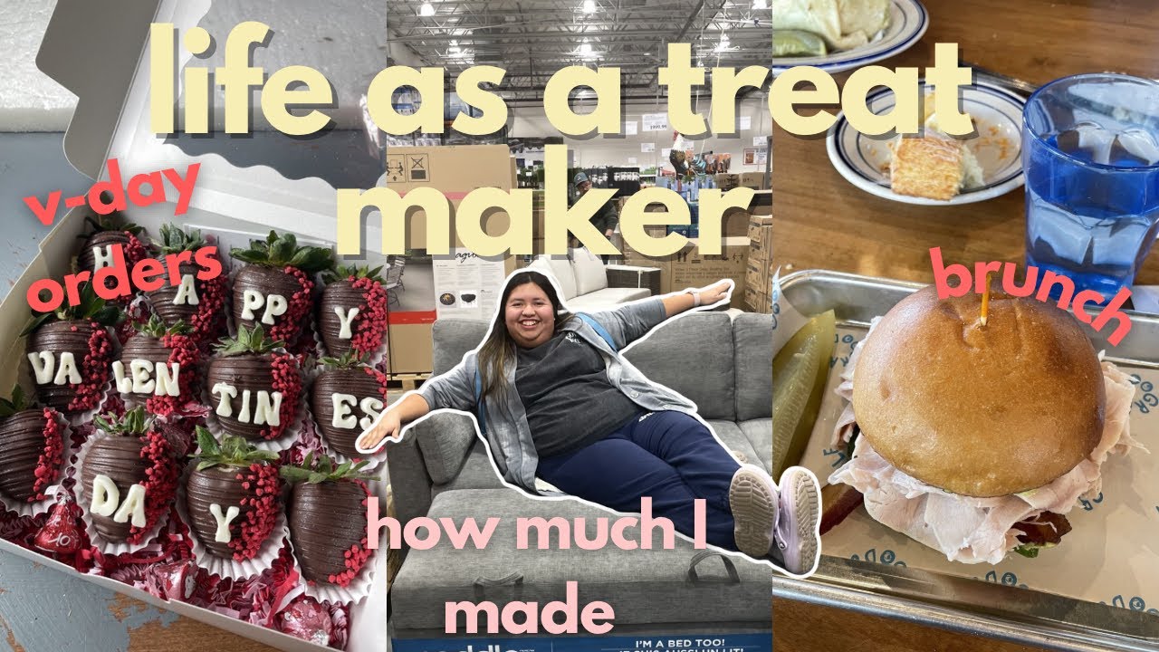 In the Life of a Treat Maker | 2026 💗 v-day orders, how much I made, haul + more