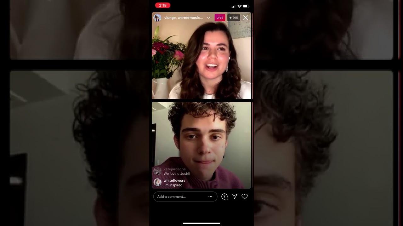 Joshua Bassett Instagram Live Interview W/ Viunge