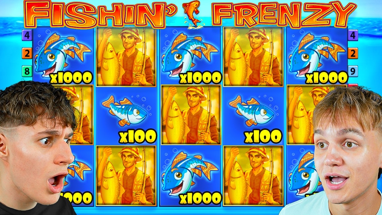 WE PLAYED EVERY FISHIN FRENZY SLOT! (HUGE WIN)