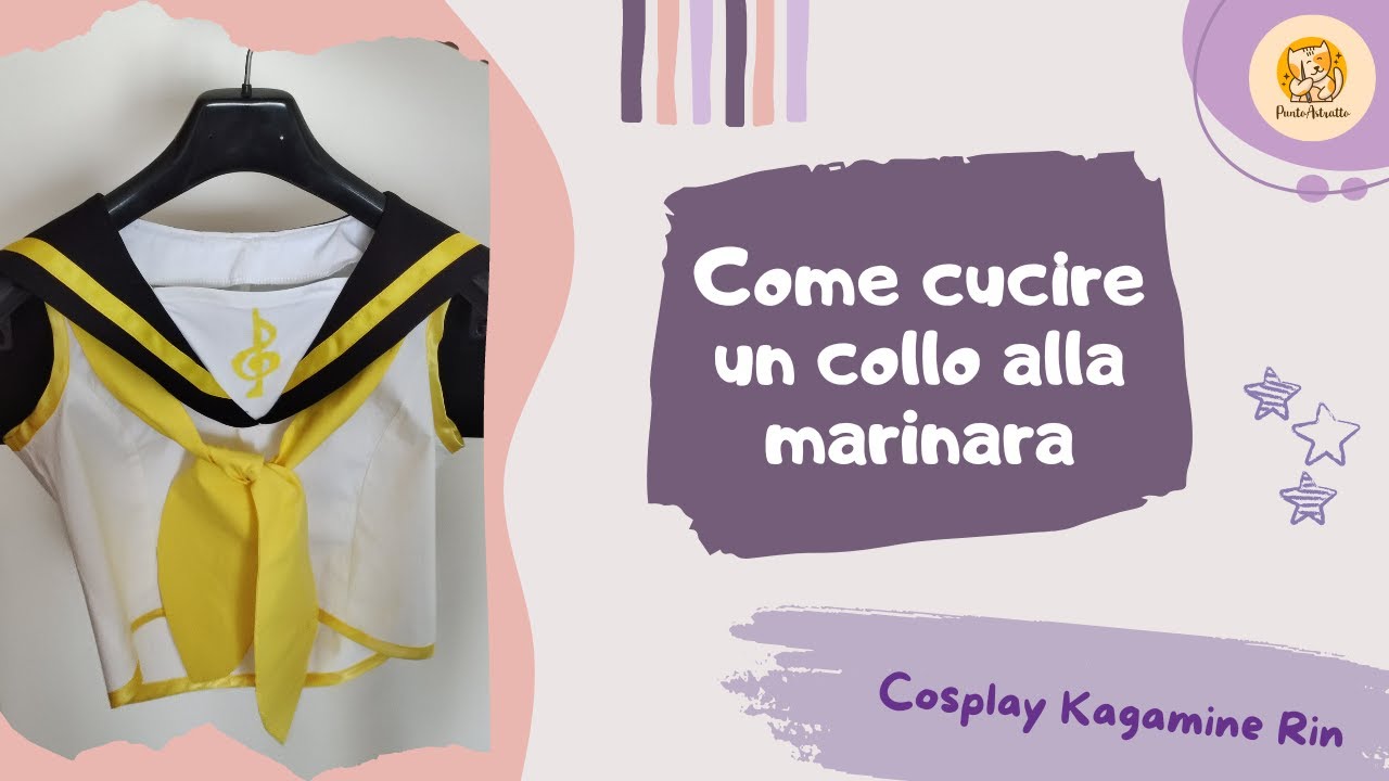 Come cucire un collo alla marinara. Cosplay Kagamine Rin