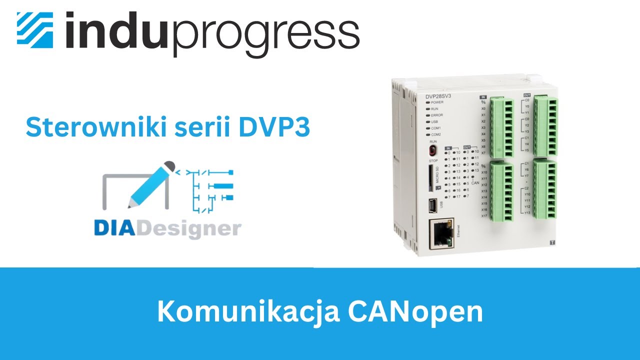 Sterowniki Delta DVP3 &ndash; 08. Komunikacja CANopen [kurs DIADesigner]