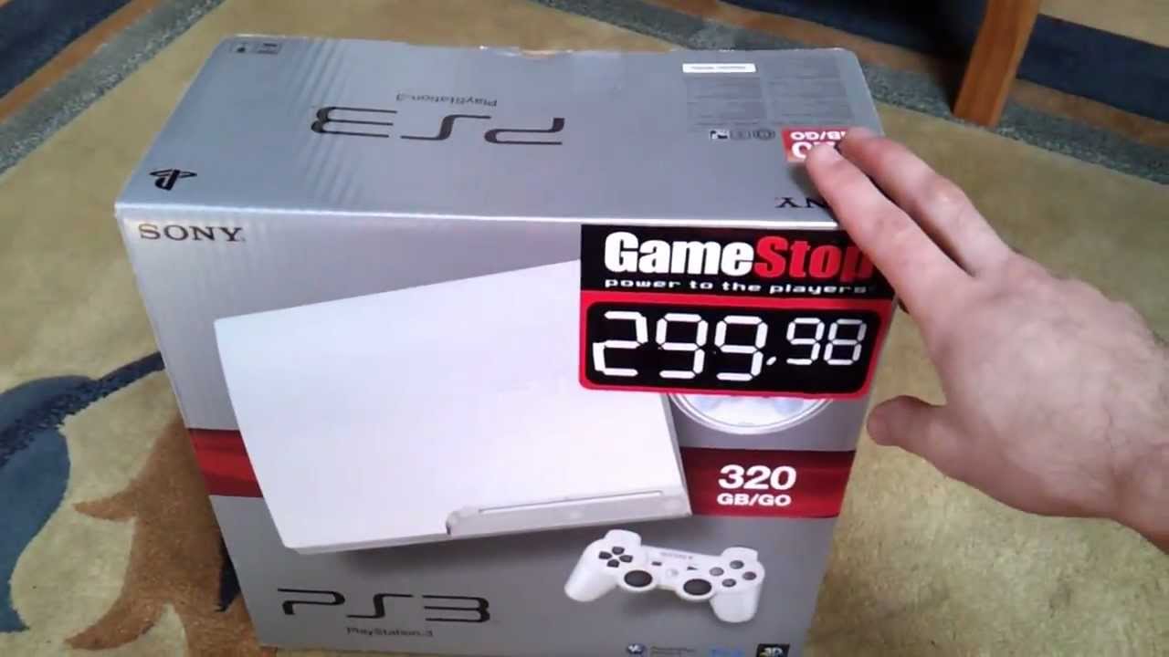 Unboxing white PS3 320Gb model