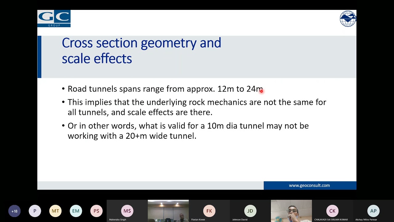 Virtual Training Programme on Rock Mechanics in Road Tunnels  by renowned expert Dr  Florian Krenn