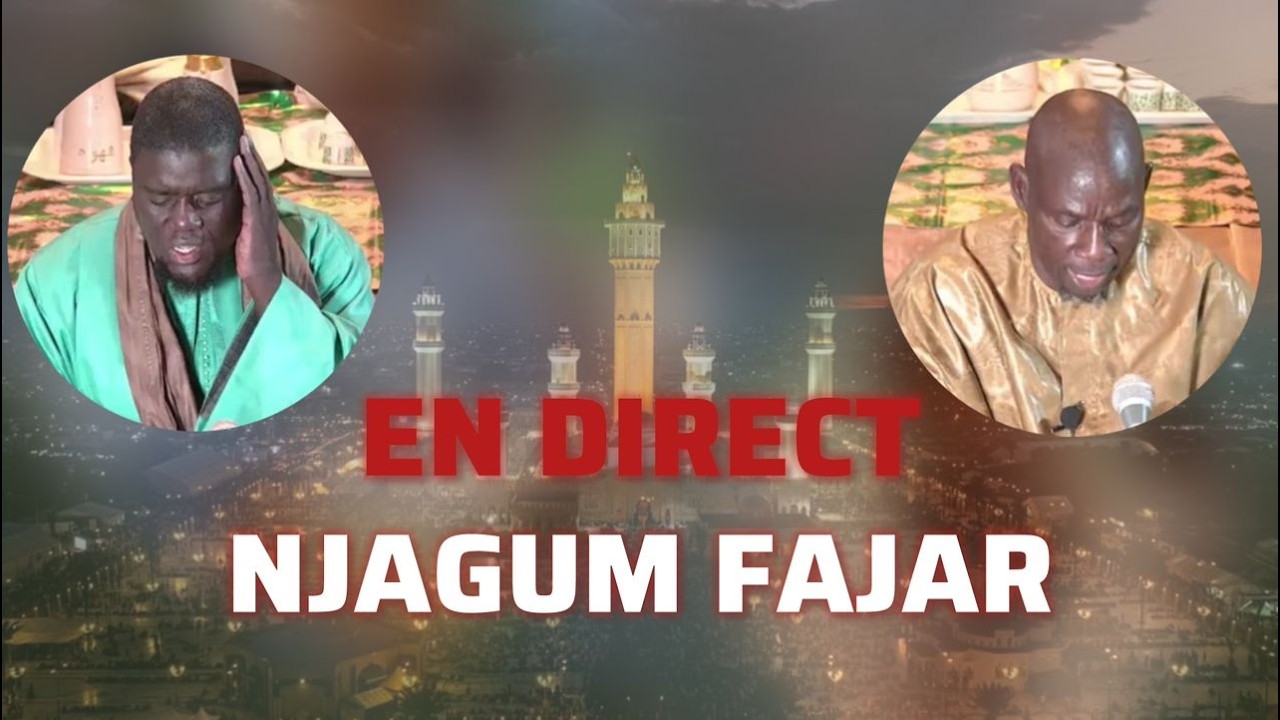 🛑EN DIRECT :Touba  Njangum Fajar jour 19 la grande mosquée de de touba