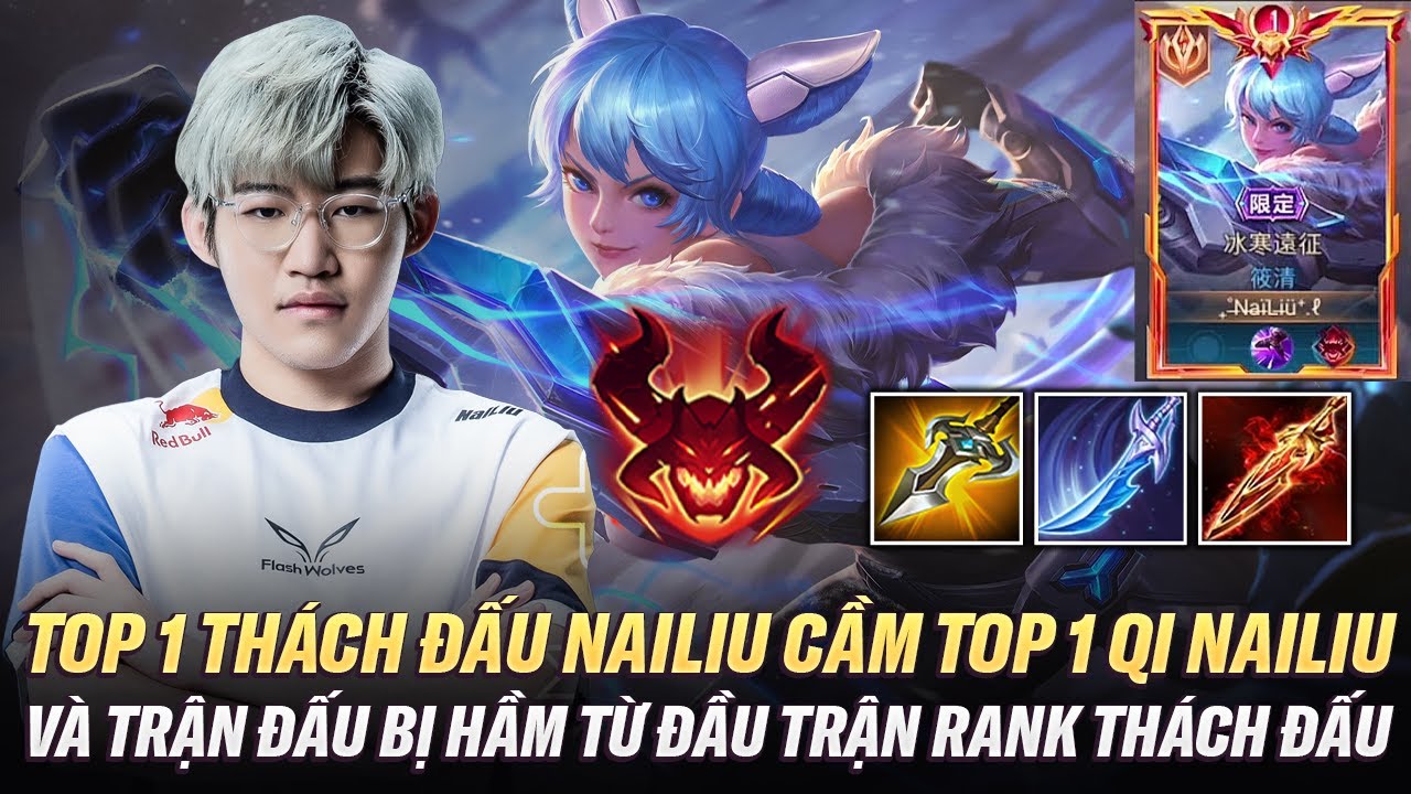 Top 1 Th&aacute;ch Đấu Nailiu Cầm Top 1 Qi Nailiu Bị Team Địch Hầm Từ Đầu Trận Cực Khổ Rank Th&aacute;ch Đấu Đ&agrave;i