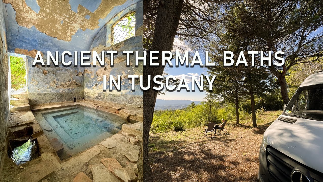 Abandoned hot spring in Tuscany