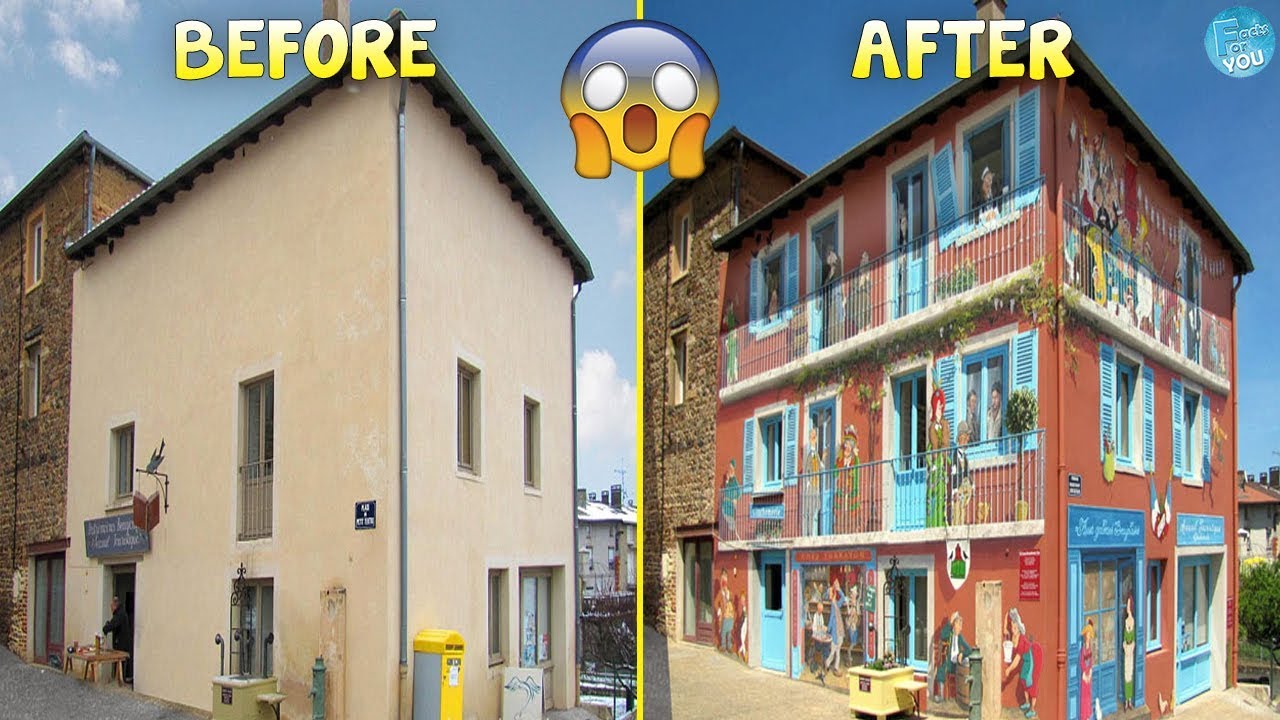 Incredible Before & After Street Art Transformations That&rsquo;ll Make You Say Wow