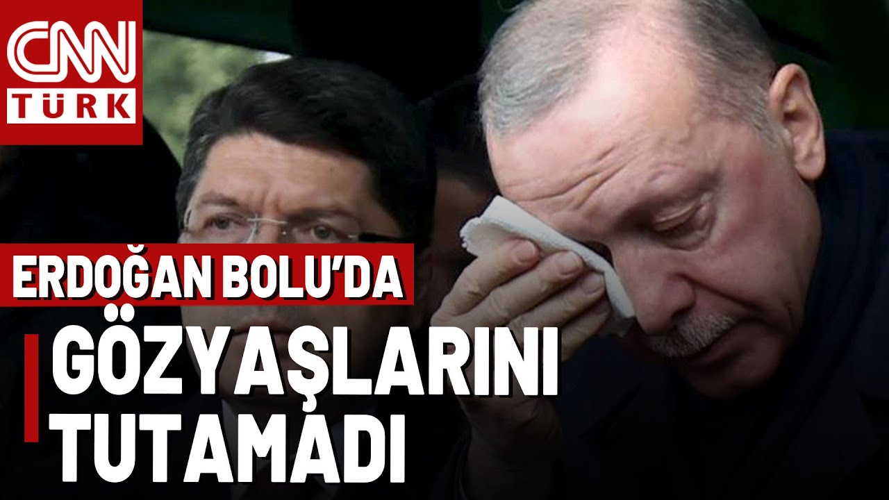 Cumhurbaşkanı Erdoğan Bolu'da! Cenazede Gözyaşlarını Tutamadı...