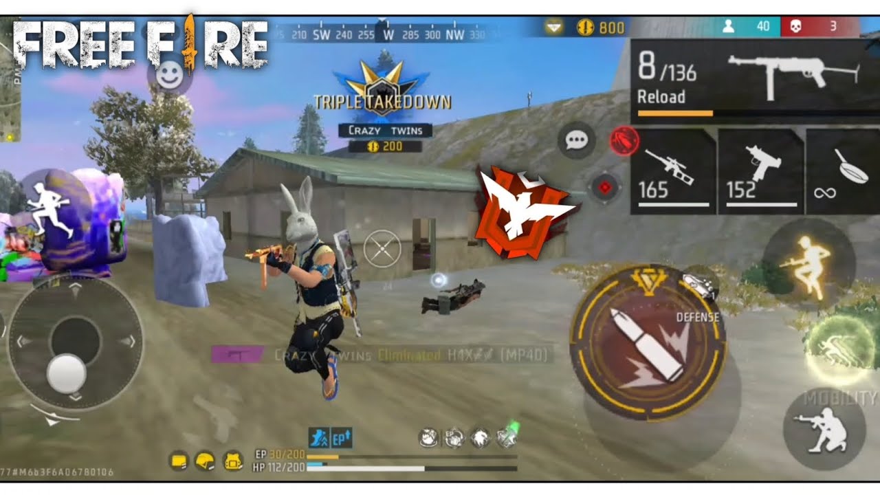 BR Rank me mp 40 ka Jalwaa 🔥☠️ ●MOBILE GAMEPLAY #freefire 