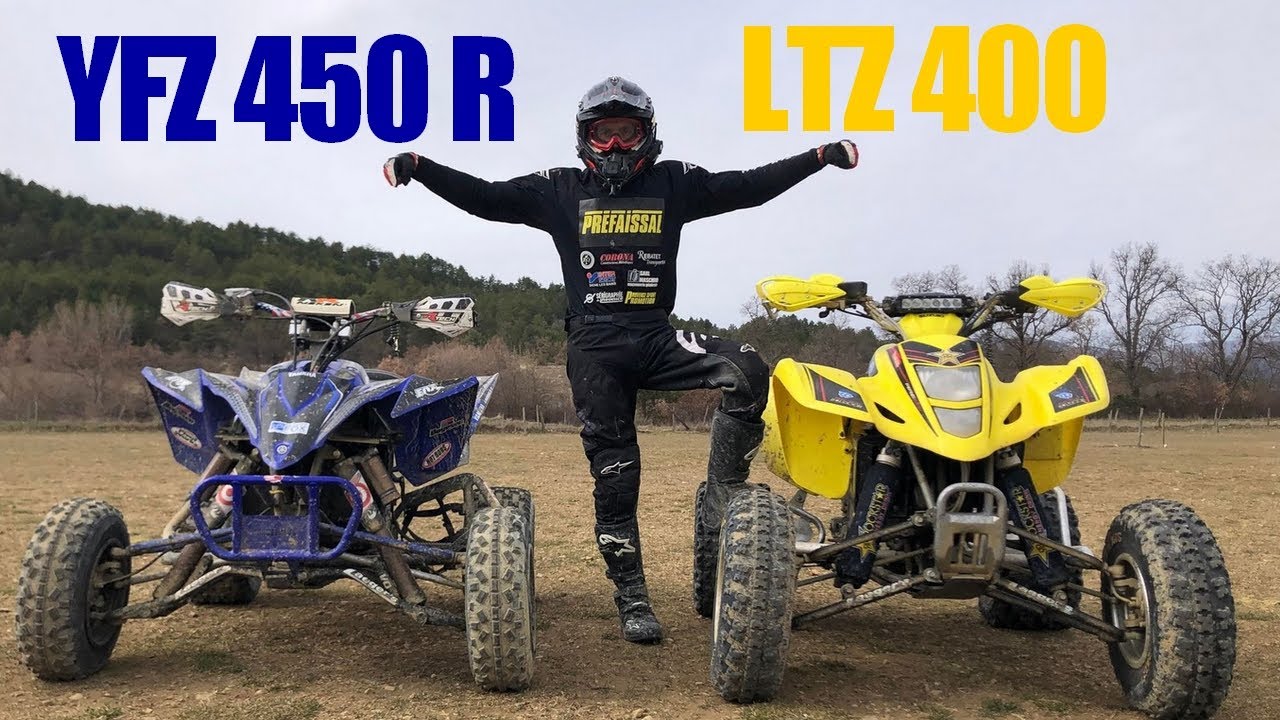 YFZ 450 R vs 400 LTZ !