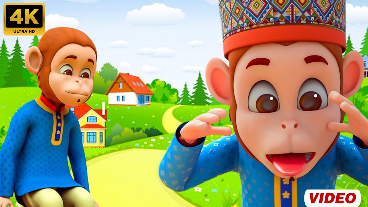 Bandar Mama Pahan Pajama - बंदर मामा | Hindi Rhymes for Children | Taj Kids Rhymes #hindirhymes