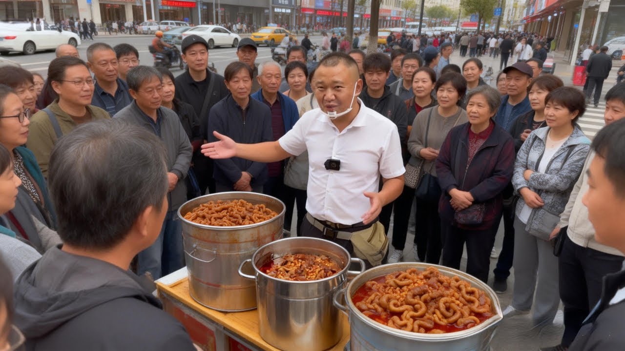 花680买了6头猪的肥肠，农村四哥做红烧挑挑肥肠，看看到市场上能卖得完吗？