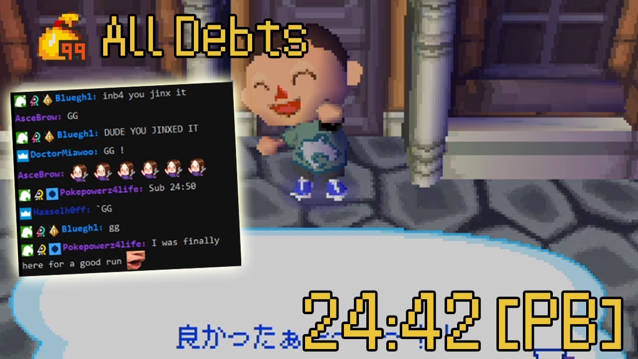 Animal Crossing Wild World All Debts Speedrun in 24:42 [Former WR]