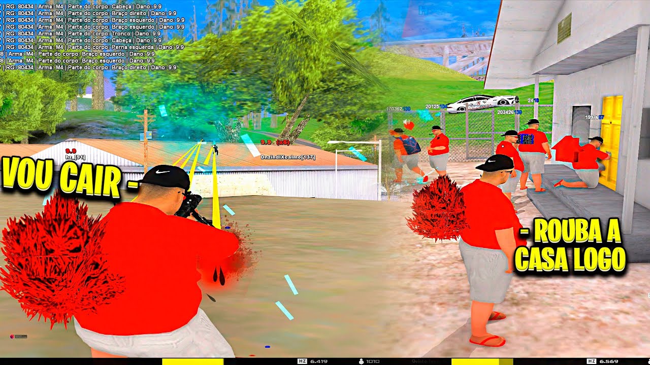FIQUEI TENSO NESSA AÇÃO DE CASA ROUBAVEL! GTA SAMP MOBILE/PC
