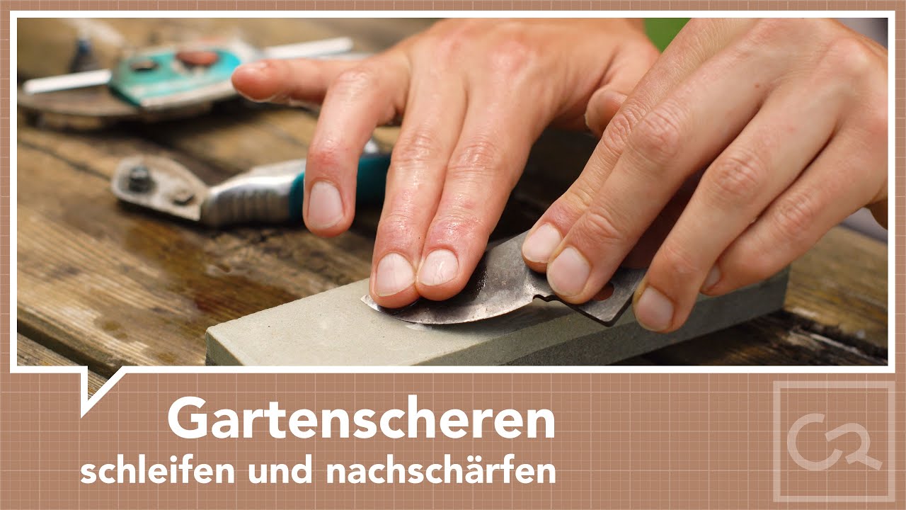 Gartenscheren schleifen und nachschärfen