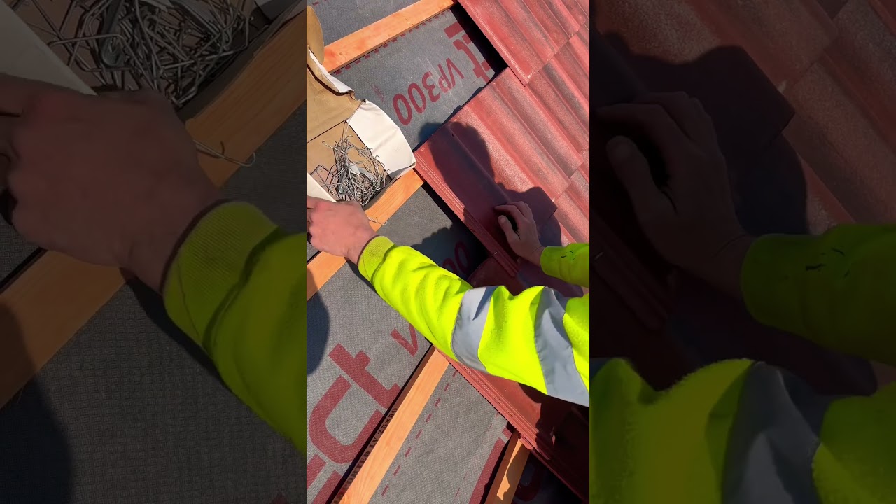 Roof tiling nail an clip #roofing #construction #shorts