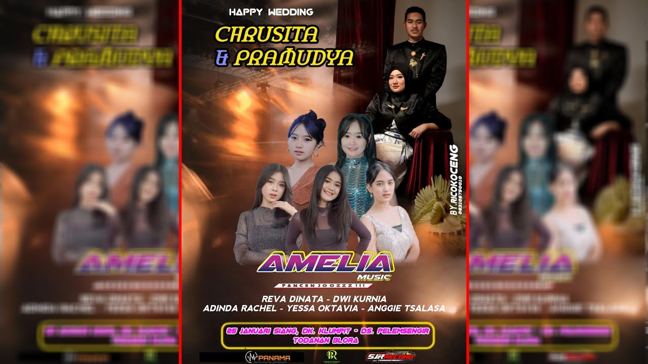 🔴LIVE STREAM || AMELIA MUSIC || PANCEN JOZZ || WEDDING PARTY CHRUSITA & PRAMUDITA | PANAMA AUDIO
