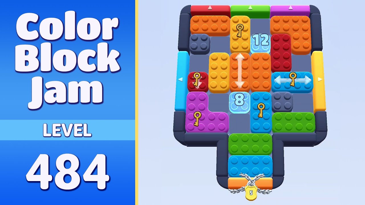 Color Block Jam Level 484 | Every Puzzle Solved! 🎯