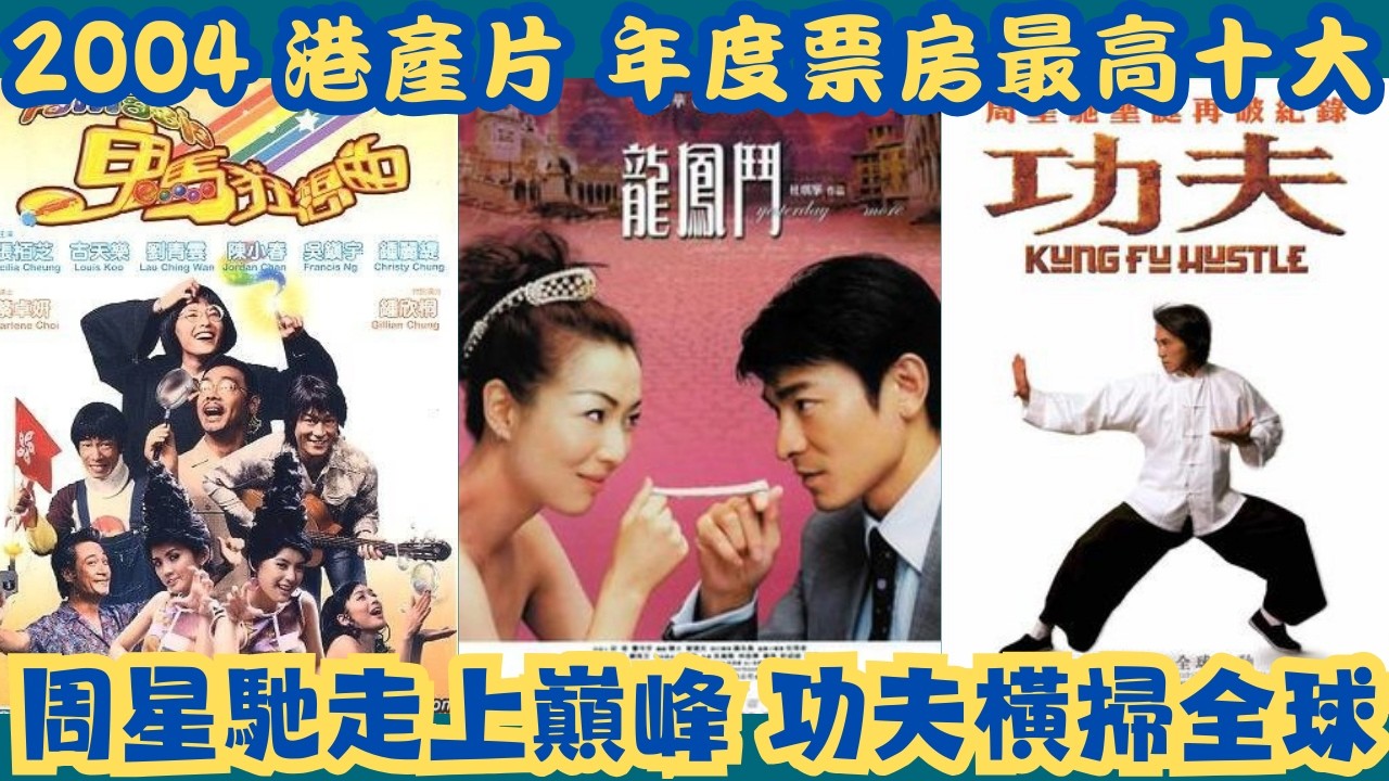 【2004年港產片年度票房最高十大～星爺走上巔峰～功夫横掃全球】#周星馳#功夫#金像獎#最佳男主角#最佳女主角#最佳電影#梁朝偉#章子怡#元華#白靈# 外賣仔的時光機#外賣仔#電影#movie#粵語