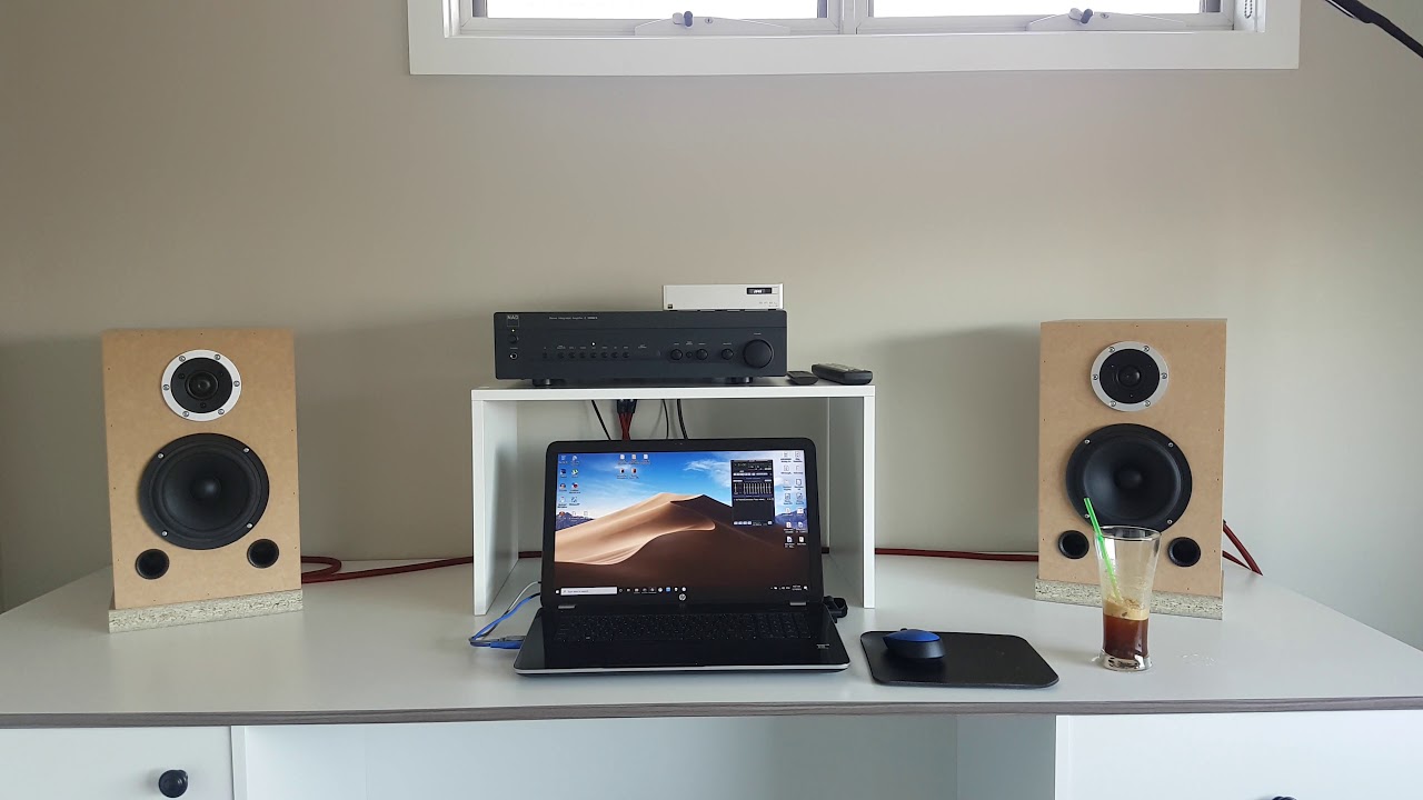DIY SB acoustics bookshelf speakers testing