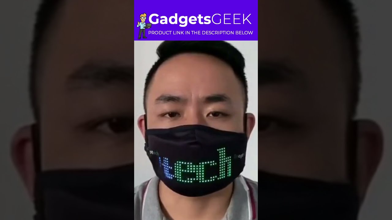 LED Display Custom Text Mask | Custom Face Mask | #Shorts