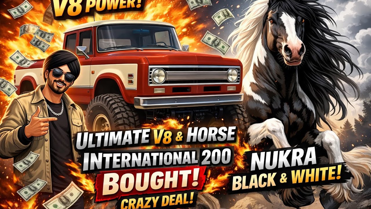 International 200 V8 Pickup ਖਰੀਦ ਲਈ 😱 | Nukra Horse | CRAZY DEAL/ INDIAN TRACTOR GAME/FS25/JONGA
