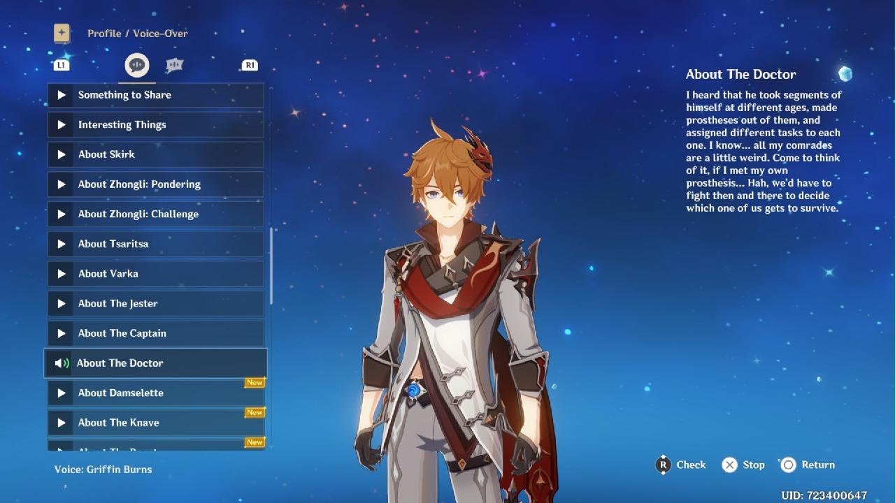 All Childe's voice lines about the harbingers