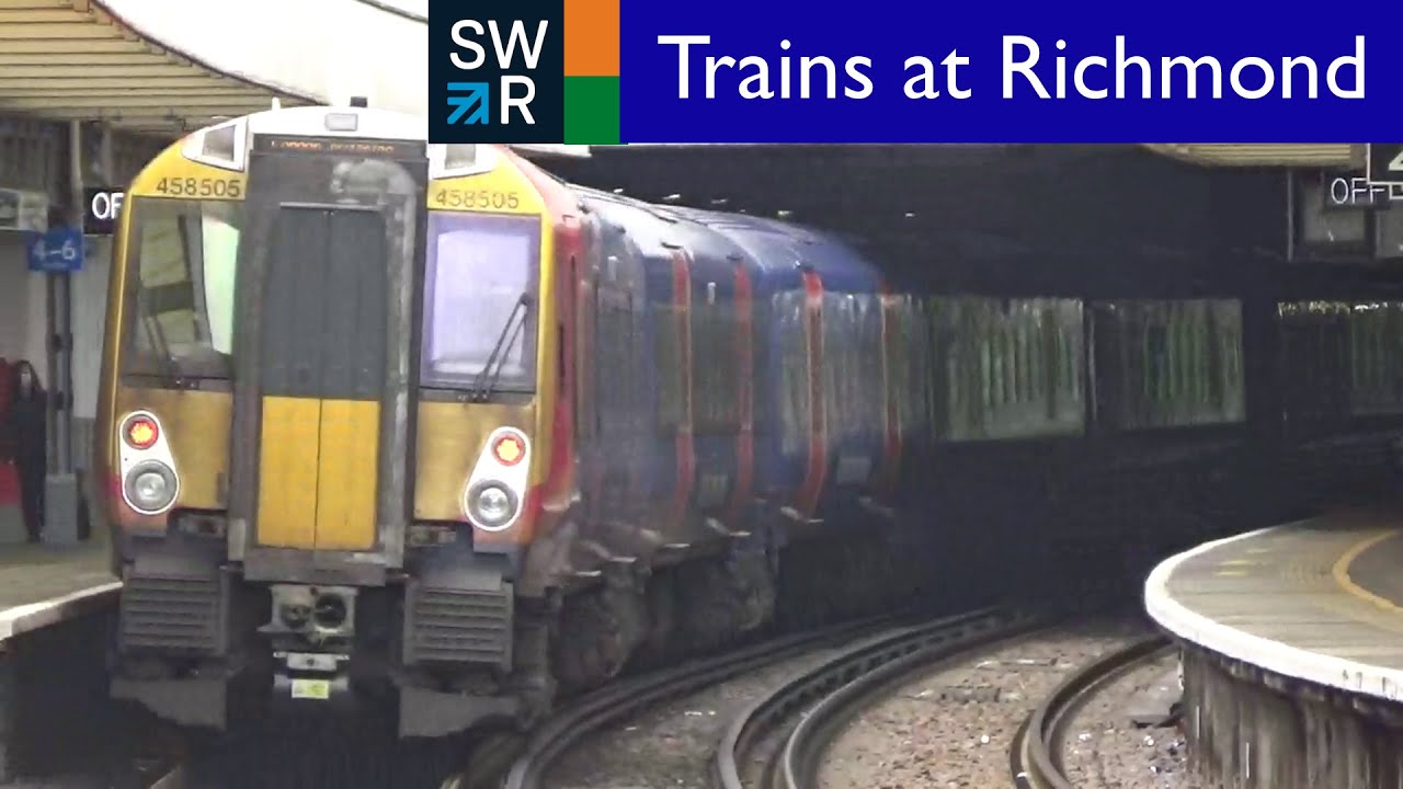 South Western Railway, London Underground and Overground Trains at Richmond