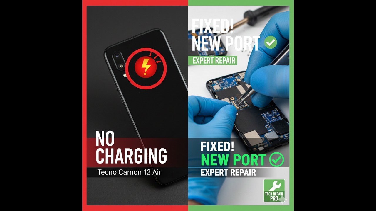Tecno Camon 12 Air Charging Port Repair | No Charging Fixed!