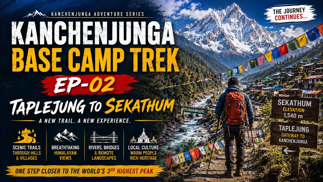 Kanchenjunga Base Camp Trek || EP-02 || Taplejung To Sekathum || Oct. 2024 || Day-02.