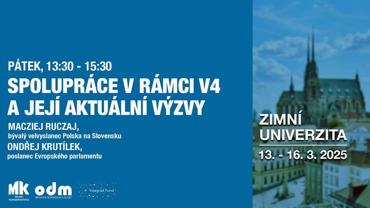 Spolupráca v rámci V4 – Macziej Ruczaj & Ondřej Krutílek | Zimná univerzita 2025 | ODM