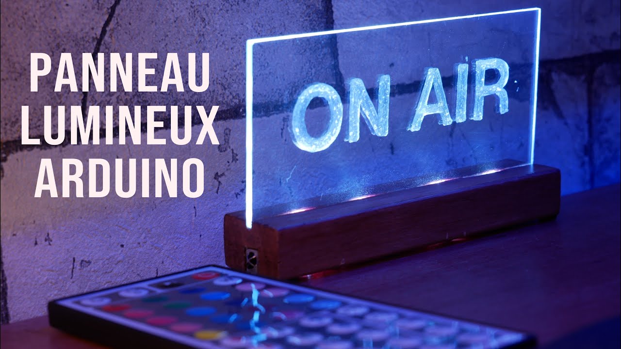 Fabrication d'un panneau lumineux RGB avec Arduino || Commande IR ||