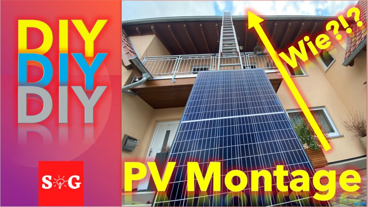 PV Module montieren und aufs Dach befördern - Arbeitsbühne  war gestern!