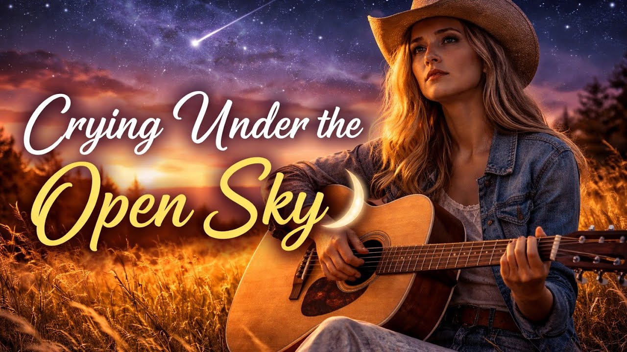 Crying Under the Open Sky 🌙 | Emotional Female Country Pop Ballad | Heartbreak Song