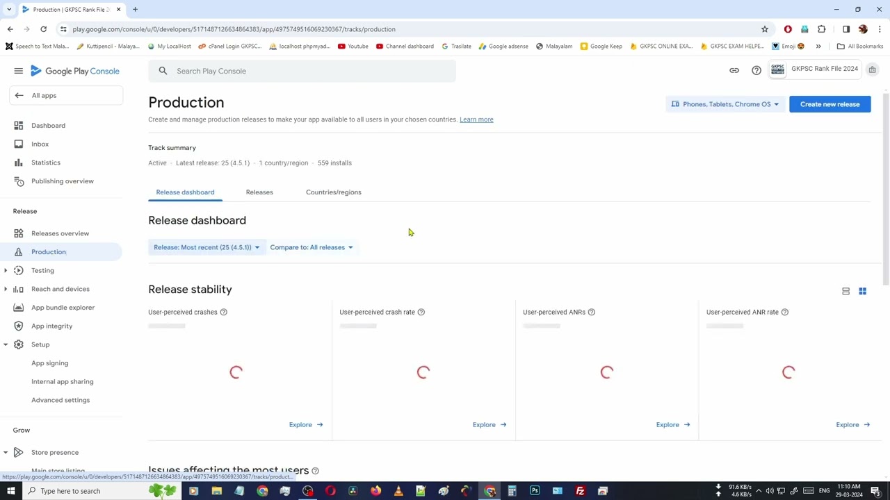 how to update your published app on google play console 2024
