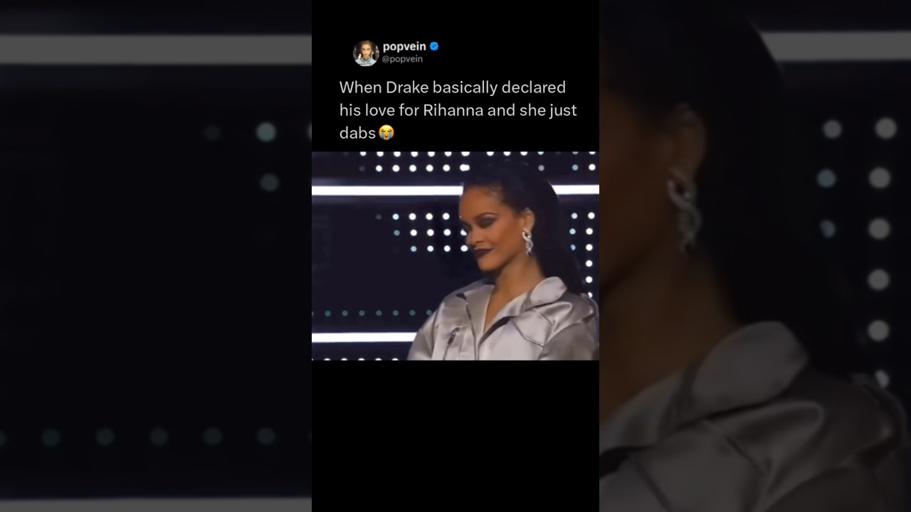 When Drake basically declared his love for Rihanna and she just dabs 😭