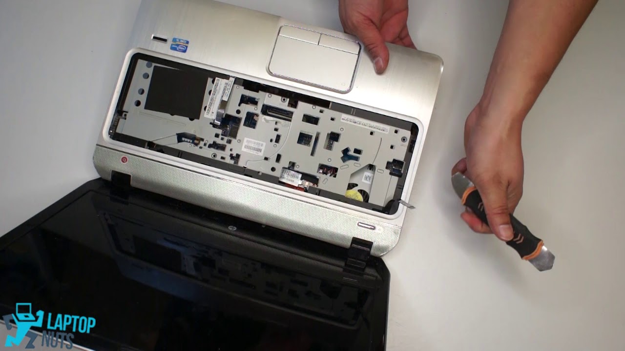 Laptop HP ENVY m6-1225dx Disassembly Take Apart Sell. SSD, motherboard, cpu, heatsink and fan.