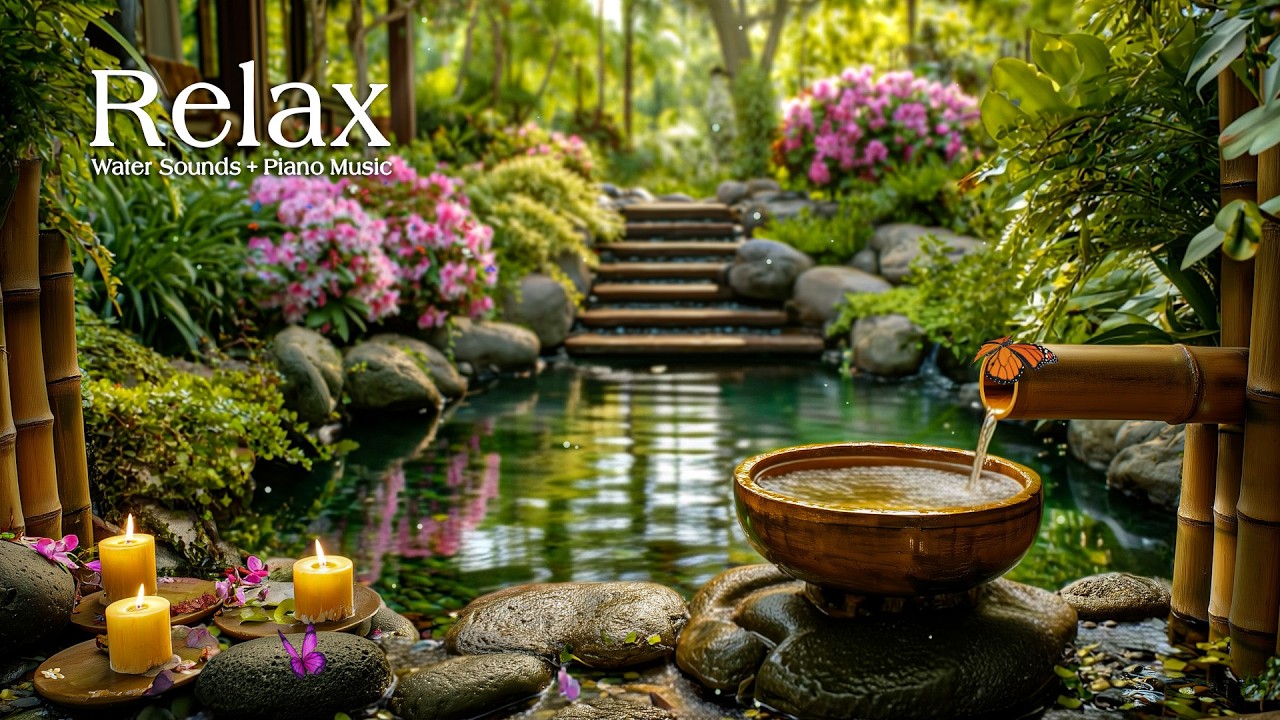 Peaceful Relaxing Music with Water Sounds 🌿 Calm Anxiety and Stress for Better Sleep