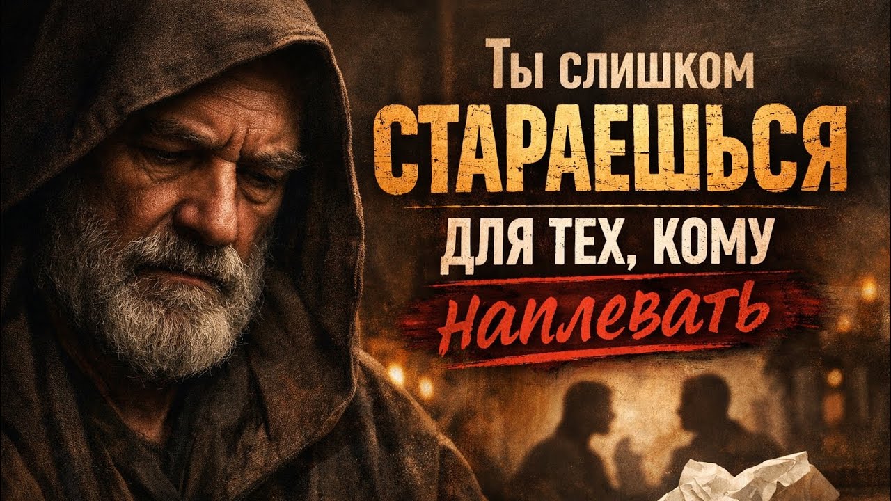Ты слишком стараешься для людей, которым это не нужно