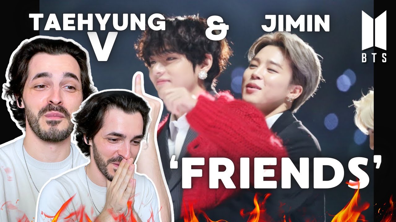 BTS (방탄소년단)|JIMIN,V|- Friends-【Live Video】with ENG lyrics || KPOP REACT